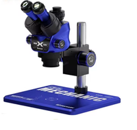 Microscope trinoculaire MECHANIC 6558 Elite-B11 6,5-58X, distance de travail 100 mm, pour réparation de cartes mères de téléphones portables, outils de réparation de téléphones mobiles