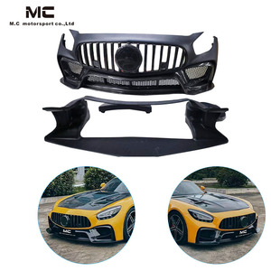 Kit carrosserie Aero pour Benz <span class=keywords><strong>AMG</strong></span> <span class=keywords><strong>GTS</strong></span> 2015-2021 Demi-carbone Facelift I Style Kit pare-chocs pour Mercedes Benz <span class=keywords><strong>AMG</strong></span> <span class=keywords><strong>GTS</strong></span> Pare-chocs avant - Product Image 2