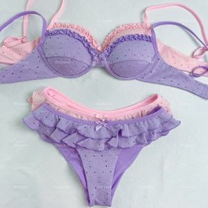 Traje de Baño de Dos Piezas para Niñas, Diseño Moderno con Volantes, Bikini de Tiras, Ropa de Playa para Mujer, Fabricación Personalizada - Product Image 1