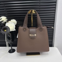 Tas Selempang Motif Litchi Beige, Tas Bahu Kasual, Tas Tangan Serbaguna untuk Wanita