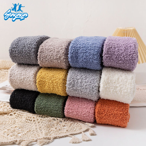 Sungan Extra lungo sopra il ginocchio caldi pelosi calzini invernali ricamati su misura a maglia per ragazze adolescenti calze - Product Image 3