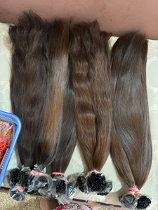 Extensiones de Cabello Humano Ondulado Remy Indio Pre-Adheridas con Puntas Planas de 100g - Product Image 2