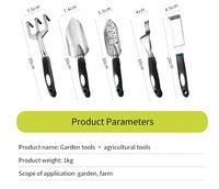 Outil de jardinage ergonomique de style japonais en alliage d'aluminium avec poignée TPR pour désherber et ameublir la terre – Bêche et râteau DIY OEM