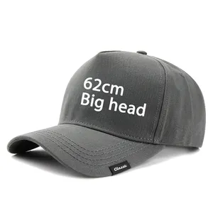 पूरे बिक्री रिक्त उच्च गुणवत्ता 5 पैनल टोपी बड़े आकार टोपी 100% कपास पुरुषों की बड़ी सिर बेसबॉल टोपी