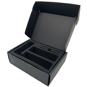 Caja de Reloj Negra, Cajas de Embalaje con Logotipo Personalizado, Caja de Cartón con Inserto de Espuma para Accesorios de Teléfono Móvil - Product Image 3