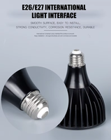 Lampe de culture à spectre complet en aluminium Cob 20W 30W E26/E27 pour plantes, système hydroponique d'intérieur, serre, tente de culture, Phytolamp