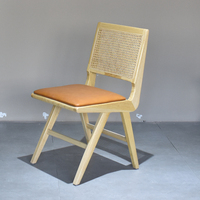 Chaise pliante en rotin pour salle à manger, fabrication chinoise, prix bas, abordable, mobilier d'extérieur à vendre