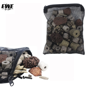 Ooi <span class=keywords><strong>Aquarium</strong></span> <span class=keywords><strong>Aquarium</strong></span> Media Mesh Filter Zak Met Plastic Rits, Voor Bio Ballen, Actieve Kool - Product Image 2