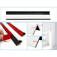Tiras de Bloqueo de Luz en Forma de L 100% Opacas, Fáciles de Instalar, Precio de Fábrica, Bloqueadores de Luz de PVC para Persianas
