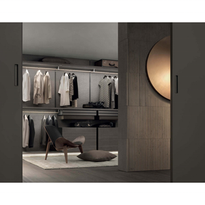 Aluminio vertical <span class=keywords><strong>con</strong></span> iluminación LED walk in robe personalizado <span class=keywords><strong>pequeño</strong></span> walk in closet organizadores <span class=keywords><strong>con</strong></span> espejo - Product Image 2