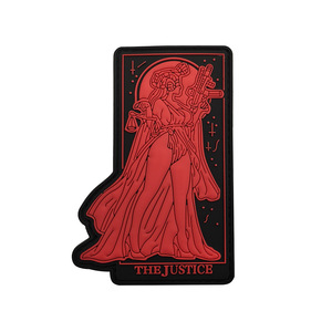 Patch in PVC Ecologico Termoadesivo con Effetto Fluorescente 3D in Rilievo della Dea della Giustizia per Cappelli - Product Image 5