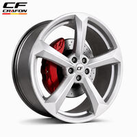 Jantes concaves profondes CF 18-24 pouces 5x114.3/120/100 chromées, roues forgées personnalisées adaptées aux Audi A4/A5/A6/A7/A8