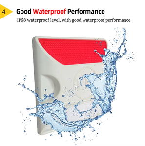 यातायात सुरक्षा एब्स प्लास्टिक परावर्तक बिल्ली की आंख राजमार्ग के लिए ड्राइववे मार्कर रोड स्पाइक को दर्शाते हैं - Product Image 2