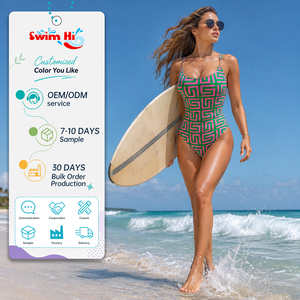 <span class=keywords><strong>Maillot</strong></span> de bain une pièce de luxe imprimé OEM ODM, 5 couleurs au choix, séchage rapide, pour <span class=keywords><strong>femme</strong></span>, idéal plage et station balnéaire - Product Image 1