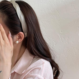 ที่คาดผมแบบยืดหยุ่นกันลื่นสำหรับผู้หญิง แฟชั่นแบบเรียบง่าย ลายเกลียวขนมทอด - Product Image 4