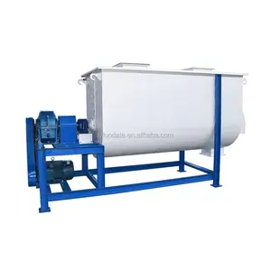 Livestock Farms Stainless Steel Mixer 500kg Horizontal Type Fermented Feed Mixing Machine