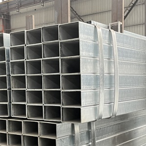 Thiên Tân ô tô sản xuất mạ kẽm rỗng hộp thép ống hình chữ nhật vuông ống 50x50 50x150 100x100 100x200 6M erw - Product Image 2