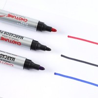Marqueur permanent U+ à base d'huile, pointe de 2 mm, 3 couleurs, tête large, encre noire pour papier et tissu, vente en gros, logistique express, usine