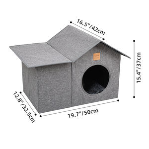 Casa para gatos al aire libre grande resistente a la intemperie de fabricante para gatos de interior - Product Image 6