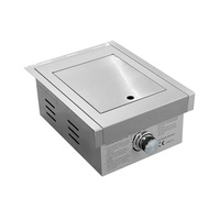 Barbecue à gaz simple face de haute qualité moderne et luxueux en acier inoxydable îlot de barbecue intégré pour cuisine extérieure