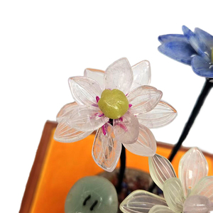 زخرفة جديدة على الطراز الصيني من اليشم اللوتس فنغ شوي مناسبة لديكور المنزل وهدايا الأعمال - Product Image 3