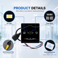 Lecteur d'accès réseau TCP/IP 13,56 MHz RJ45, lecteur de cartes QR intelligent à distance, prise en charge des protocoles UDP HTTP MQTT