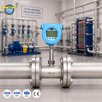 Ready Stock SS316L Thread Liquid Turbine Flow Meter Pulse Output for Glycol Antifreeze Pipeline Flow Testing