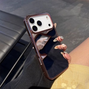 เคสโทรศัพท์ iPhone 17 แบบกระจกแต่งหน้า ดีไซน์หรูหราเคลือบผิว สำหรับผู้หญิงและเด็กผู้หญิง ป้องกันการกระแทก ใช้ได้กับ iPhone 12 13 14 15 16 17 Pro Max - Product Image 6