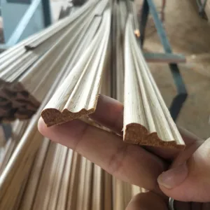 High quality Solid wood molding decorative wooden caving moulding decorative wood trim