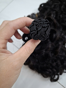 Extensiones de Cabello Natural con Punta en U, Extensiones de Cabello Virgen Europeo, Doble Trama, Liso, Extensiones de Cabello Humano con Punta en I, Gratis - Product Image 2