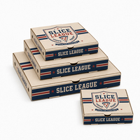 Caja de Pizza Corrugada al por Mayor con Logotipo Impreso Personalizado, Empaque Resistente para Alimentos para Tiendas de Comida Rápida