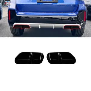 Glossy Black Rear Bumper Diffuser Lip Cover Splitter For BMW X1 U11 M Sport 2023-2024