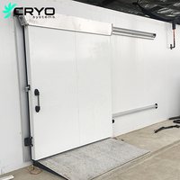 Chambre froide industrielle modulaire de 100 mm en panneaux PU, nouvelle solution économe en énergie pour le stockage de viande congelée et de fruits de mer