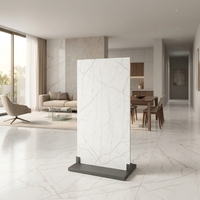 Dalles de sol en pierre frittée DCT Modern White Matte imperméables et écologiques 1200*2600*6mm pour la maison et le bureau
