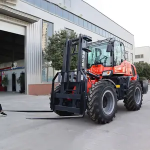 2ton 3ton 4ton Diesel pengangkat hidrolik, 5ton Off Road 4x4 semua medan penggerak 4 roda teknik medan kasar belakang artikulasi