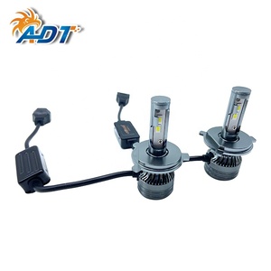 หลอดไฟ LED รถยนต์ ADT 9-32V สี Gun Color รุ่น S10 Seoul-CSP 3570SMD 50W 8000LM 6500K แสงขาว ไฟสูง-ต่ำ 9007 9004 H4 H13 - Product Image 3