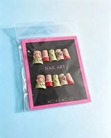 Kuku Palsu ABS Buatan Tangan, Full Cover, Desain 3D, Hiasan Berlian Imitasi, Ujung Bunga, untuk Salon dan Pesta