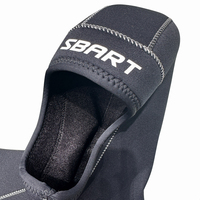 Wetsuit Neoprena 5MM Dua Bagian Berkerudung yang Dapat Disesuaikan OEM untuk Freediving Spearfishing Model SBART 1468 Unisex Lengan Panjang Bahan Sutra