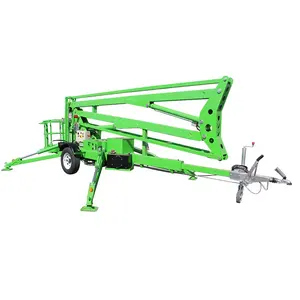 16m European Quality Telescopic Hydraulic Lifter Trailer Mounted Towable Articulating Boom Lift With CE