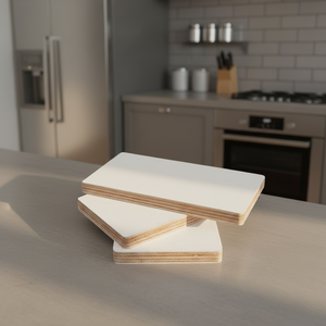 Contreplaqués de plafond et de cloison modernes en peuplier E0 de première qualité, multicouches, écologiques, en placage de papier mélaminé, non peints - Product Image 1