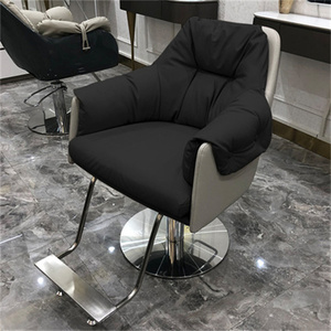 Kisen Luxury Ergonomic Reclining Barber <b>Chair</b> Synthetic Leather <b>Makeup</b> Hair Styling Beauty Salons Schools Metal Hairing <b>Chair</b> - Product Image 1