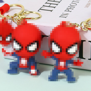 Portachiavi in Silicone di <span class=keywords><strong>Spider</strong></span>-<span class=keywords><strong>Man</strong></span> dell'Universo <span class=keywords><strong>Marvel</strong></span>, Ciondolo Figurina per Auto e Borsa, Regalo di Natale, Giocattolo Trendy Prodotto in Cina - Product Image 2