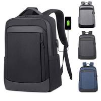 Sac à dos d'affaires multifonctionnel personnalisé avec logo, pour ordinateur portable, unisexe, doublure en polyester, imperméable, sac à dos pour étudiants