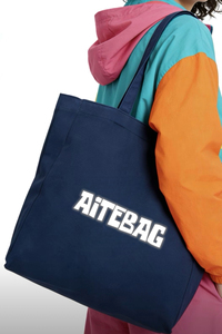 Bolsa de Compras de Algodón Personalizada <span class=keywords><strong>Rungo</strong></span> con Asa Larga, Cierre de Cremallera, Patrón de Letras, Tamaño Grande y Práctica - Product Image 4