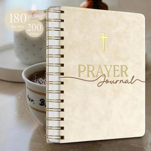 A5 Hardcover Thread Sewing Leather 128 Sheets Customizable Daily Prayer & Gratitude Journaling Notebook Christian <b>Gift</b> - Product Image 4