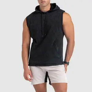 ECBC גבוהה באיכות חומצה שטף כותנה בסוודרים Custom רחוב ללבוש גברים שרוולים נים
