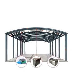 Abri de voiture en métal enduit de PVC imperméable, cadre en fibre de verre durable, tente de garage, pergola pliable de luxe pour <span class=keywords><strong>voitures</strong></span>, patio, voile en polycarbonate - Product Image 6