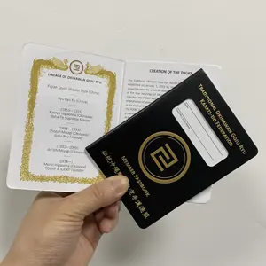 Personalizado A6 tamaño de papel impreso pasaporte libro folleto impresión para niños Club certificado