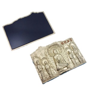 Aimant de réfrigérateur en métal gaufré avec motif de statue de Bouddha, en alliage de zinc, rectangulaire, décoration d'intérieur, cadeau en provenance du Guangdong - Product Image 5