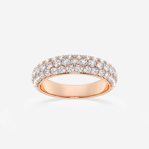 Anillo de Moda con Diamantes Cultivados en Laboratorio, Corte Redondo, 1.5 CTW, en Oro de 14K/18K, Elegante Joyería para Aniversario de Bodas - Product Image 1